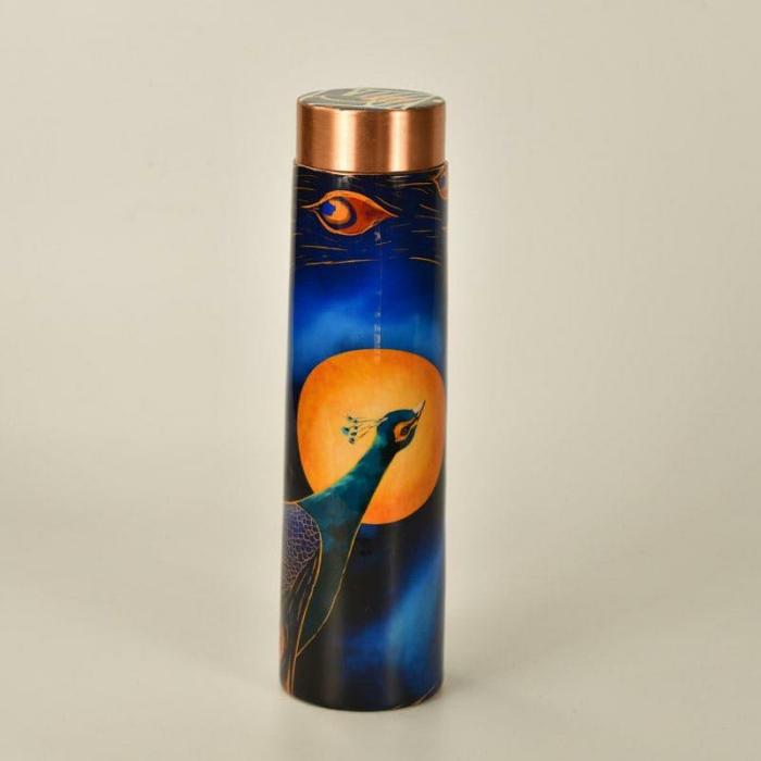 Bottles, Sippers & Flasks |  Peacock Clara Copper Water Bottle – 1000 Ml Bottles, Sippers & Flasks Bottles, Sippers & Flasks