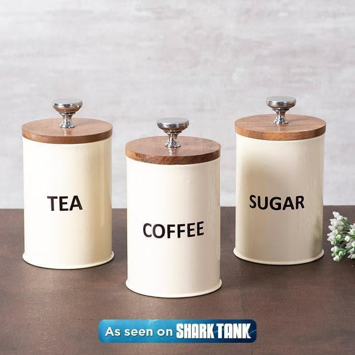 Containers & Jars |  Ikigai Cannister – Set Of Three Containers & Jars Containers & Jars