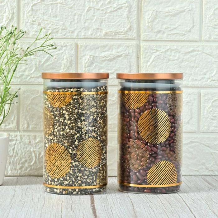 Containers & Jars |  Joshus Airtight Storage Jar (1100 Ml) – Set Of Two Containers & Jars Containers & Jars