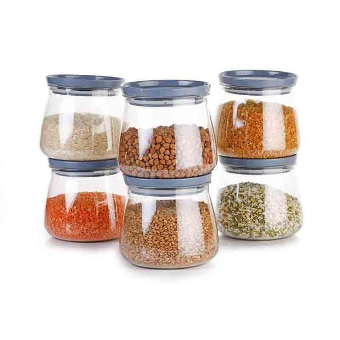 Containers & Jars |  Matukdi Airtight Container(900 Ml Each) – Set Of 6 Containers & Jars Containers & Jars