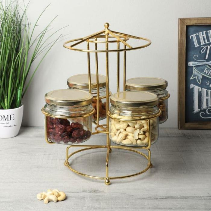 Containers & Jars |  Merry Go Round Dry Fruit Jar – Set Of Five Containers & Jars Containers & Jars