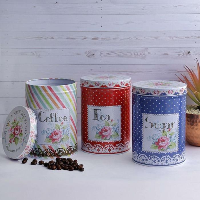 Containers & Jars |  Polka Fuse Storage Jar (1000 Ml) – Set Of Three Containers & Jars Containers & Jars