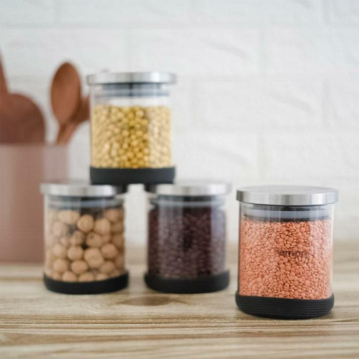 Containers & Jars |  Stella Storage Jar (600 Ml) – Set Of Four Containers & Jars Containers & Jars