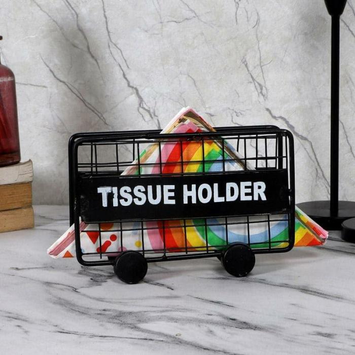 Cutlery Stand & Tissue Holder |  Barrier Business Tissue Holder Cutlery Stand & Tissue Holder Black