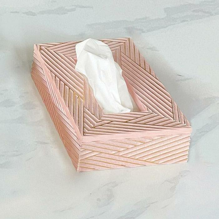 Cutlery Stand & Tissue Holder |  Stripe Stride Tissue Box Cutlery Stand & Tissue Holder Cutlery Stand & Tissue Holder