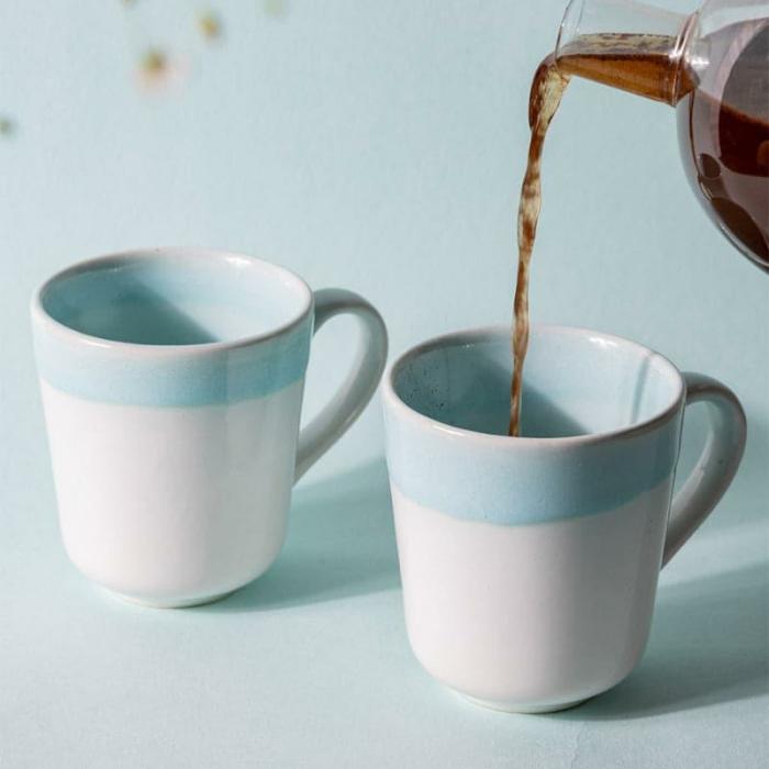 Mugs, Cups & Kulhads |  Fasia Ocean Mug – Set Of Two Mugs, Cups & Drinkware Mugs, Cups & Kulhads