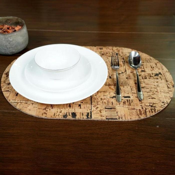 Table-Mats & Napkins |  Cork Cozy Tablemat – Set Of Two Kitchen Linens Brown