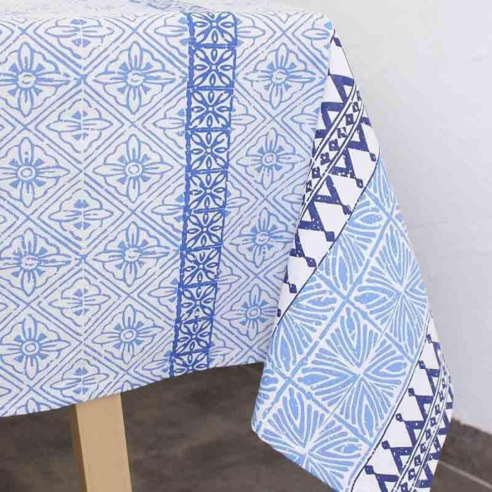 Table Runner & Covers |  Alankaar Table Cover Kitchen Linens Blue, White