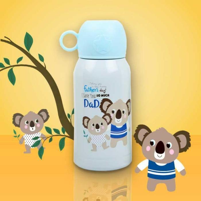 Bottles, Sippers & Flasks |  Mula The Koala Thermosteel Bottle With Bag Bottles, Sippers & Flasks Blue