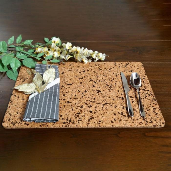 Table-Mats & Napkins |  Rustic Timber Table Mat – Set Of Two Kitchen Linens Brown