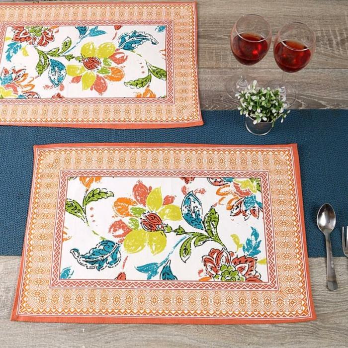 Table-Mats & Napkins |  Turkish Table Mat – Set Of Six Kitchen Linens Red